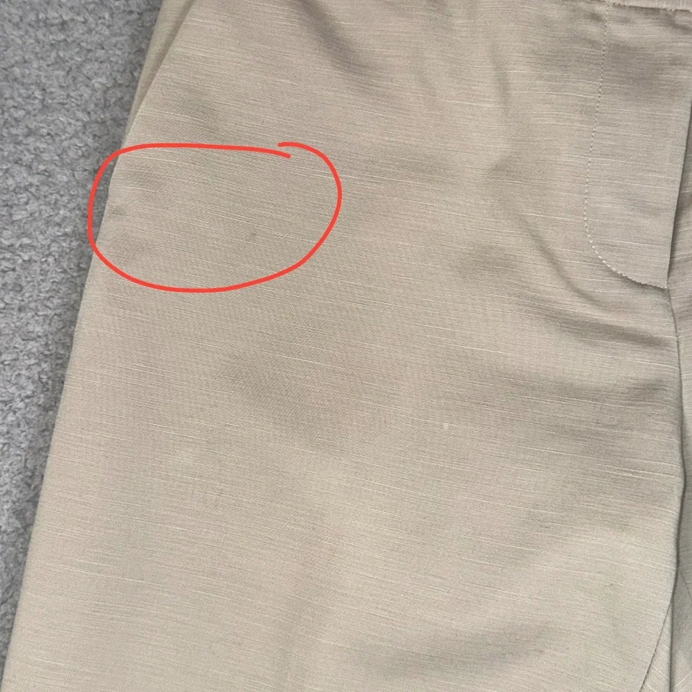 Kate Spade Davis Capri Pants Womens 6 Tan Khaki Stretch Ankle Trouser Casual